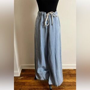 NEW LOFT Women's Wide-Leg Light Wash Jeans. Size Large